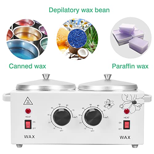 Panghuhu88 Double Wax Warmer, Professional Electric Wax Heater, Wax Pot Dual ...