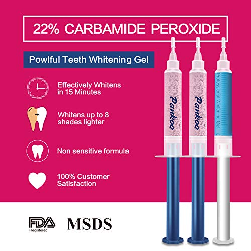 Teeth Whitening Kit with LED Light at Home for Sensitive Teeth,Professional T...