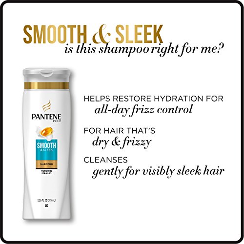 Pantene Argan Oil Shampoo for Frizz Control, Smooth and Sleek, 25.4 Fl Oz (Pa...