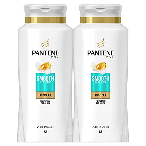 Pantene Argan Oil Shampoo for Frizz Control, Smooth and Sleek, 25.4 Fl Oz (Pa...