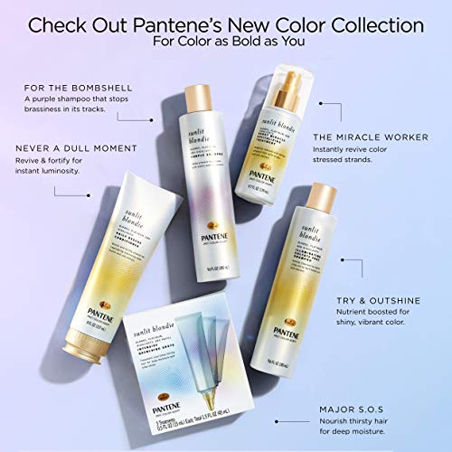 Pantene Moisturizing Shampoo 25.4 OZ and Silicon-Free Conditioner 24 OZ for D...