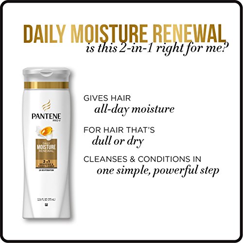 Pantene Pro-V Daily Moisture Renewal 2 in 1 Shampoo & Conditioner, 25.4 fl oz
