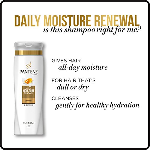 Pantene, Shampoo, Pro-V Daily Moisture Renewal for Dry Hair, 25.4 Fl Oz, Twin...