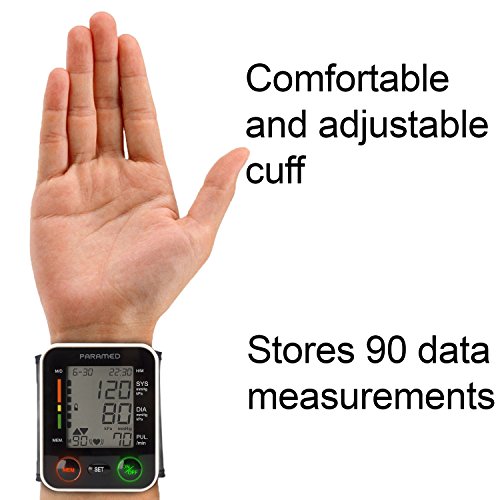 PARAMED Automatic Wrist Blood Pressure Monitor: Blood-Pressure Kit of Bp Cuff...