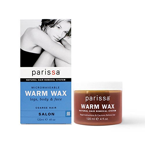 Parissa Natural Hair Remover Microwaveable Warm Wax, 4 Fl.Oz