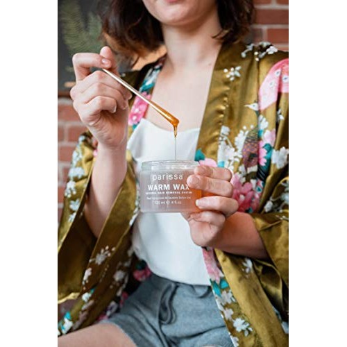 Parissa Natural Hair Remover Microwaveable Warm Wax, 4 Fl.Oz