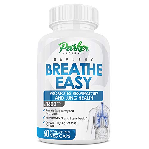 Breathe Easy 60 Capsules Nutritional Supplement Aids Breathing, Clears Sinus,...