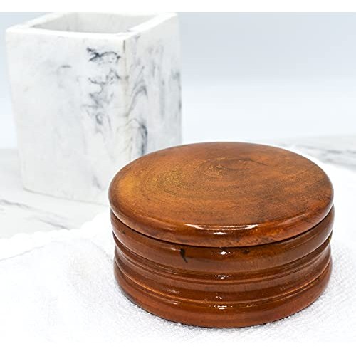 Genuine Honey Mango Wood Shaving Soap Bowl from Parker Safety Razor