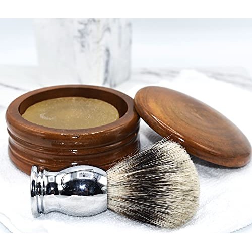 Genuine Honey Mango Wood Shaving Soap Bowl from Parker Safety Razor