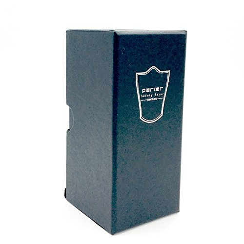 Parker Safety Razor, 100% Black Badger Bristle Shaving Brush with Elegant Mar...
