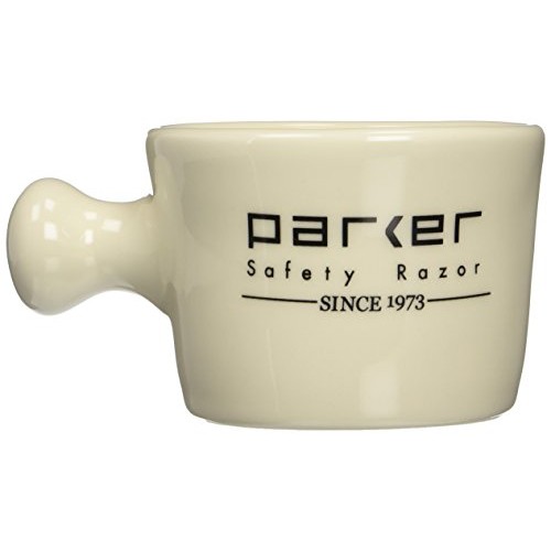 Parker Safety Razor Deluxe Stoneware Apothecary Shaving Mug – for use with up...