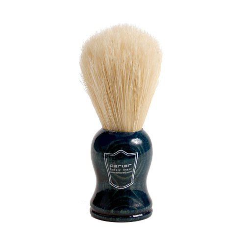 Parker Safety Razor Handmade 100% Deluxe Boar Bristle Shaving Brush – Blue Wo...
