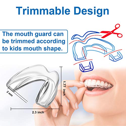 Kids Mouth Guard for Grinding Teeth, Pack of 6 Night Guard for Teeth Whitenin...