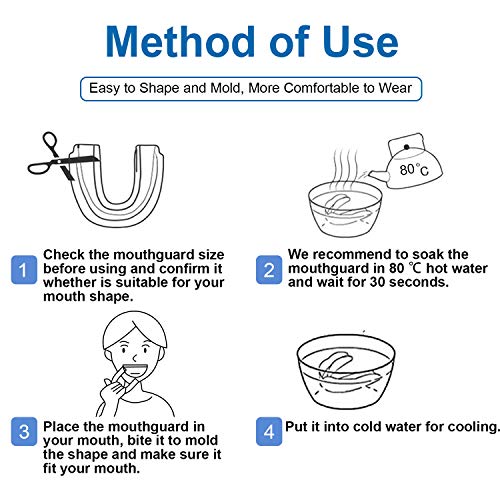 Kids Mouth Guard for Grinding Teeth, Pack of 6 Night Guard for Teeth Whitenin...