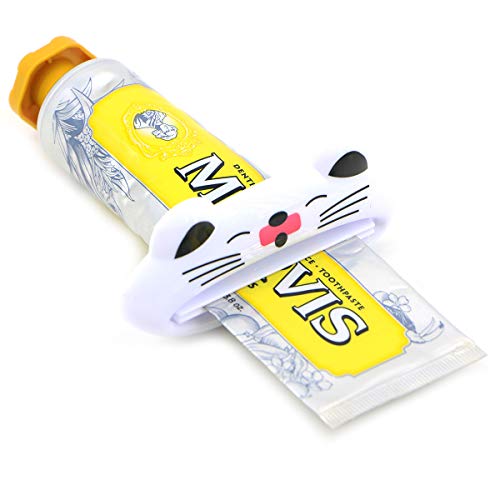 PASOW Cartoon Animal Plastic Frog Cat Panda Pig Shaped Toothpaste Cream Squee...