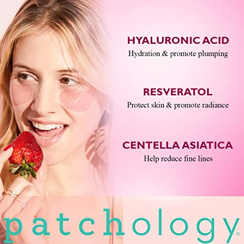 Patchology Serve Chilled Rosé Eye Gels with Hyaluronic Acid - Hydrating Under...