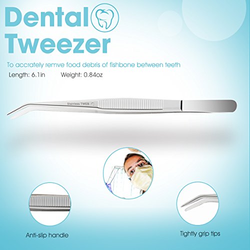 Dental Tools,Patekfly Stainless Steel 6 Pack Dental Pick Dental Floss, Dental...