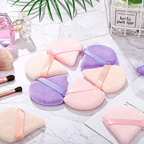 15 Pieces Powder Puff Triangle Makeup Puff Pure Cotton Powder Velour Face Ult...