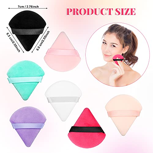 15 Pieces Powder Puff Triangle Makeup Puff Pure Cotton Powder Velour Face Ult...