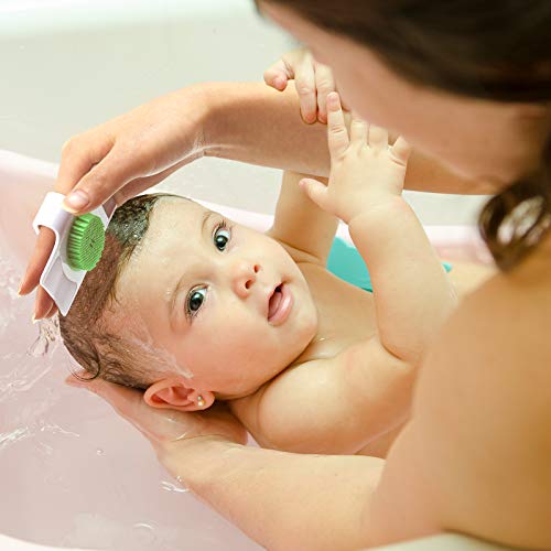 2 Pieces Cradle Cap Brush and Comb, 3-In-1 Design Cradle Cap Brush Safe Baby’...