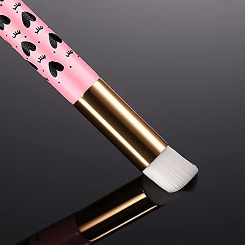 20 Pieces Lash Shampoo Brushes, Eyelash Extensions Cleansing Brush Cute Heart...