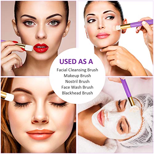 24 Pieces Lash Shampoo Brushes Set with Transparent Travel Plastic Tubes, Eye...