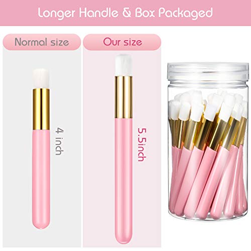 30 Pieces Lash Shampoo Brushes with Container, Nose Pore Deep Cleaning Brush ...