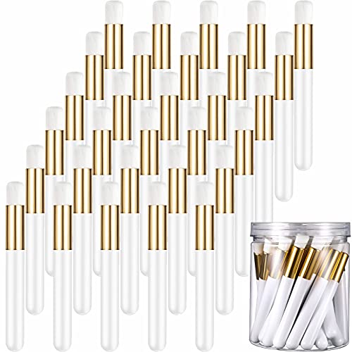 30 Pieces Lash Shampoo Brushes with Container, Nose Pore Deep Cleaning Brush ...