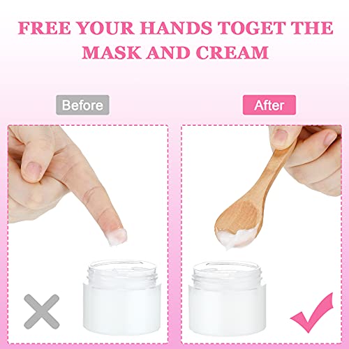 36 Pieces Small Wooden Spoons Wooden Makeup Spatulas Wooden Cosmetic Spoons M...