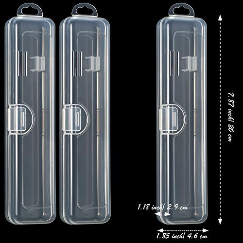 4 Pieces Travel Toothbrush Case Holder, Portable Toothbrush Storage, Hard Pla...