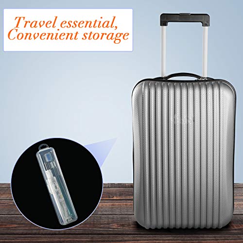 4 Pieces Travel Toothbrush Case Holder, Portable Toothbrush Storage, Hard Pla...