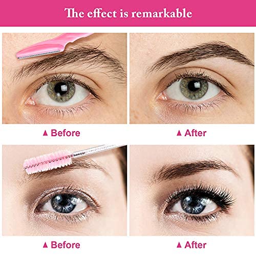 45 Pieces Eyebrow Razors Multipurpose Exfoliating Dermaplaning Tool Shaving G...