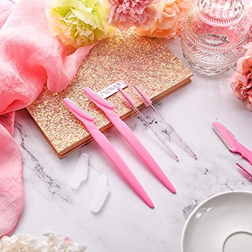 45 Pieces Eyebrow Razors Multipurpose Exfoliating Dermaplaning Tool Shaving G...