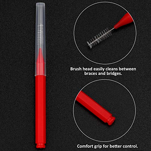 50 Pieces Braces Brush for Cleaner Interdental Brush Toothpick Dental Tooth F...