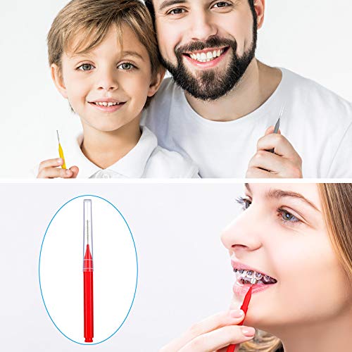 50 Pieces Braces Brush for Cleaner Interdental Brush Toothpick Dental Tooth F...