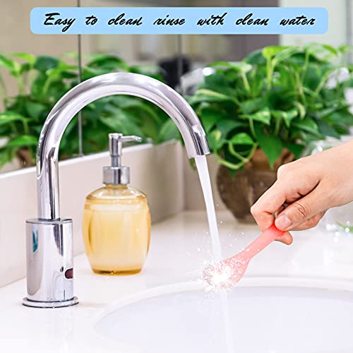 50 Pieces Cosmetic Spatula Disposable Makeup Frosted Tip Spatula Plastic Make...