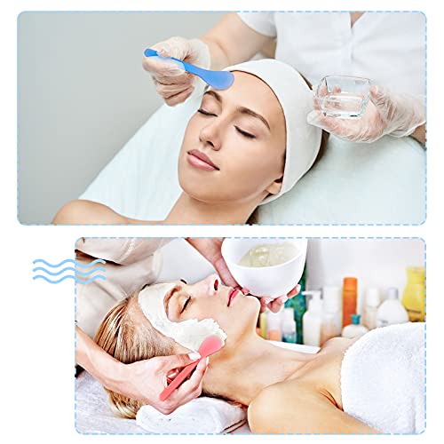 50 Pieces Cosmetic Spatula Disposable Makeup Frosted Tip Spatula Plastic Make...