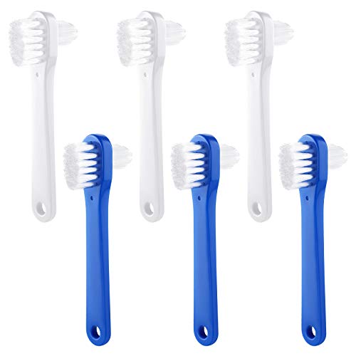 Denture Brush Dual Head Toothbrushes Hard Denture Cleaning Brush Denture Toot...