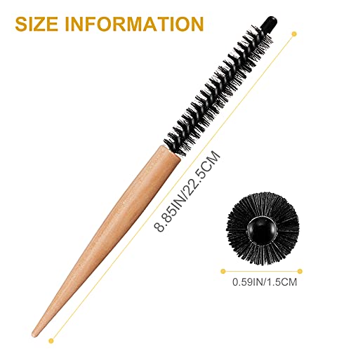 Small Round Hair Brush Mini Round Comb Quiff Roller Comb Hair Styling Brush S...