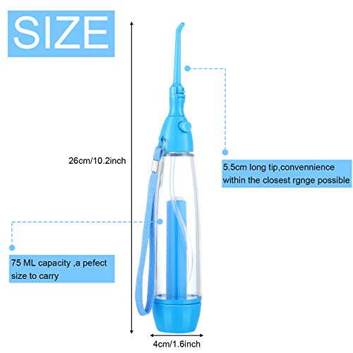 Tonsil Stone Remover Dental Water Jet Flosser Manual Pump Type Low Pressure I...