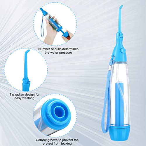 Tonsil Stone Remover Dental Water Jet Flosser Manual Pump Type Low Pressure I...