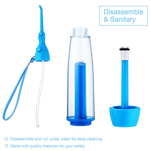 Tonsil Stone Remover Dental Water Jet Flosser Manual Pump Type Low Pressure I...