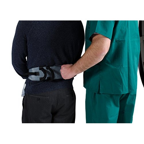 Patient Aid Gait Belt with Padded Handles & Quick Release Buckle, Long Strap ...