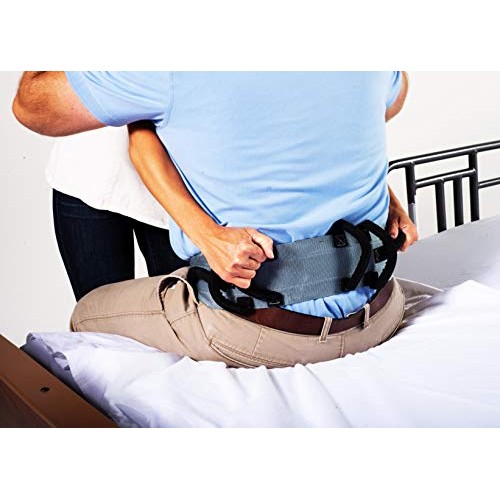 Patient Aid Gait Belt with Padded Handles & Quick Release Buckle, Long Strap ...