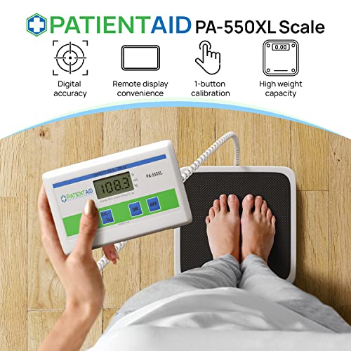 Patient Aid Medical Floor Scale - Portable - Digital Easy Read - High Capacit...
