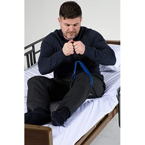 Patient Aid Thigh Lifter Strap, Leg Lift Assist Band with Padded Wrist Strap ...