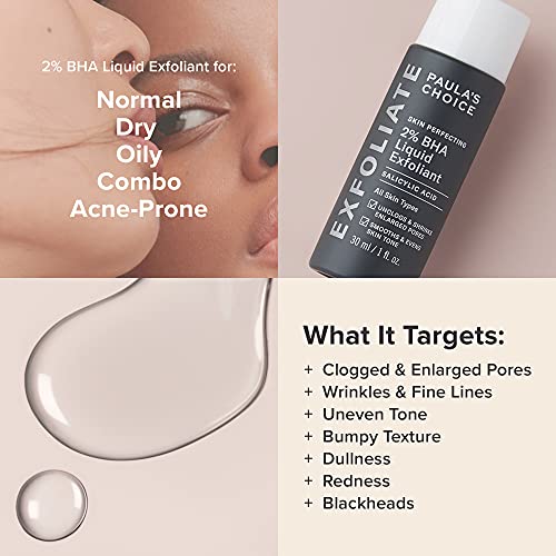 Paula's Choice Skin Perfecting 2% BHA Liquid Salicylic Acid Exfoliant, Gentle...