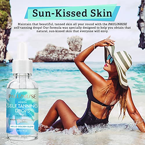 Self-Tanning Drops – Professional Self Tanner for Face and Body – Hello Golde...