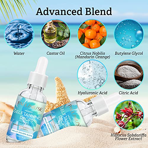 Self-Tanning Drops – Professional Self Tanner for Face and Body – Hello Golde...