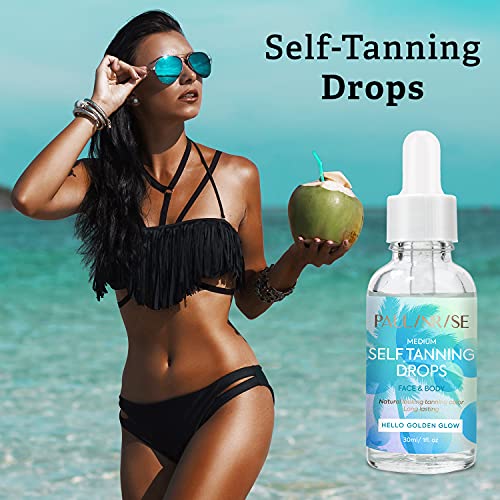 Self-Tanning Drops – Professional Self Tanner for Face and Body – Hello Golde...
